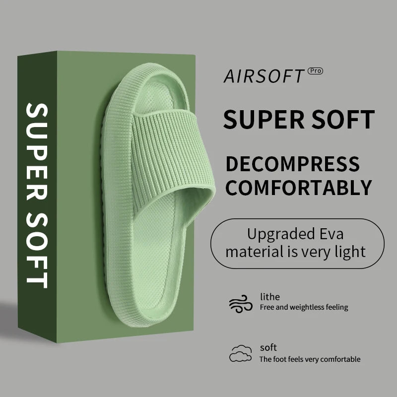 Slippers men wear thick-soled non-slip summer quarters bathroom shower Eva sandals