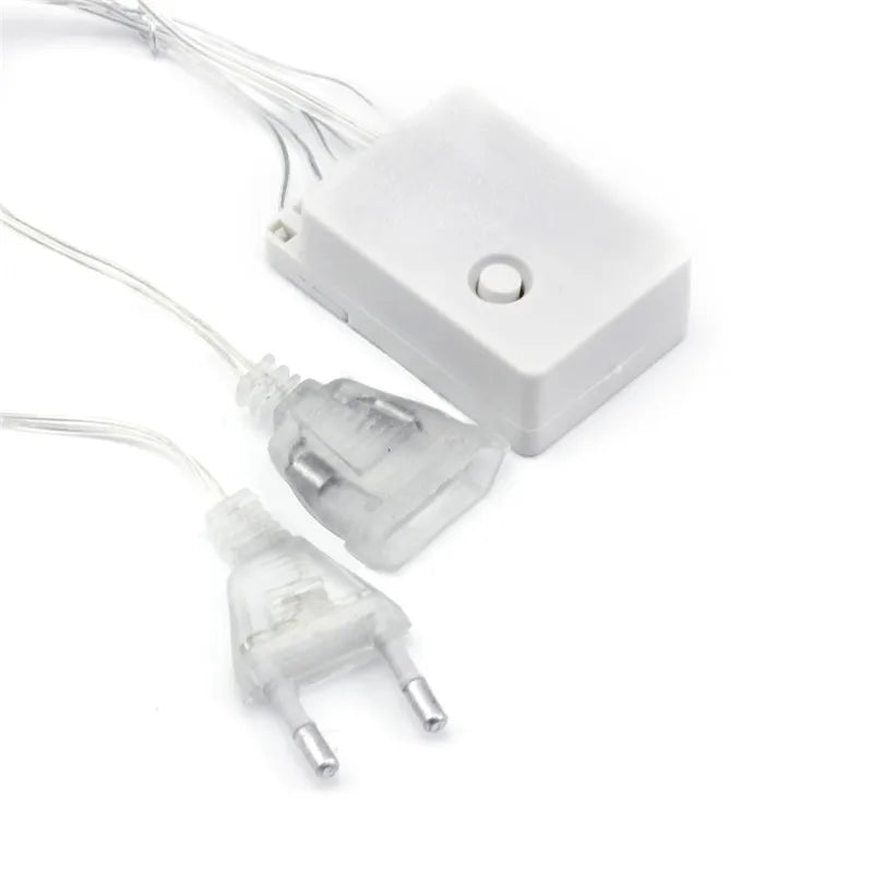 christmas lights outdoor decoration 4 meter droop 0.3-0.5m led curtain icicle string lights new year wedding party garland light