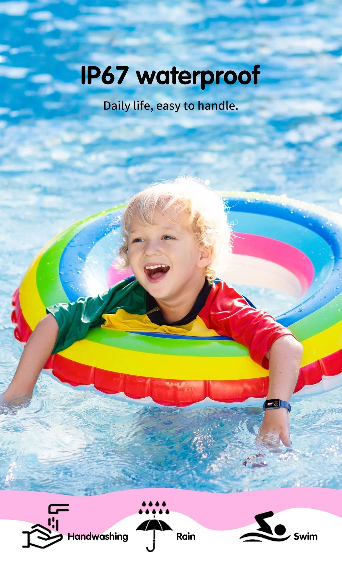 Smart Watch  For Kids with Educational Games,Camera Control, Calculator,Alarm,Activity Tracker,USB Rechargeable,Wireless 5.2