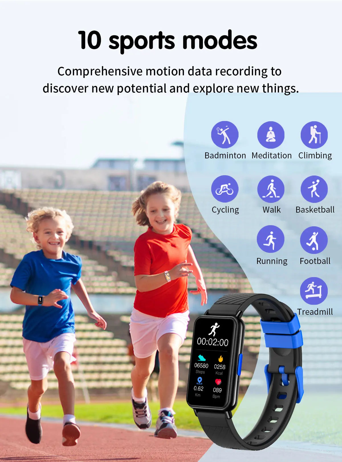 Smart Watch  For Kids with Educational Games,Camera Control, Calculator,Alarm,Activity Tracker,USB Rechargeable,Wireless 5.2