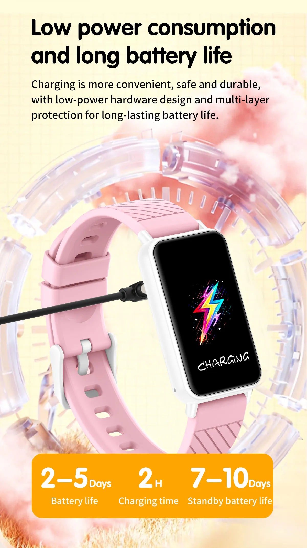 Smart Watch  For Kids with Educational Games,Camera Control, Calculator,Alarm,Activity Tracker,USB Rechargeable,Wireless 5.2