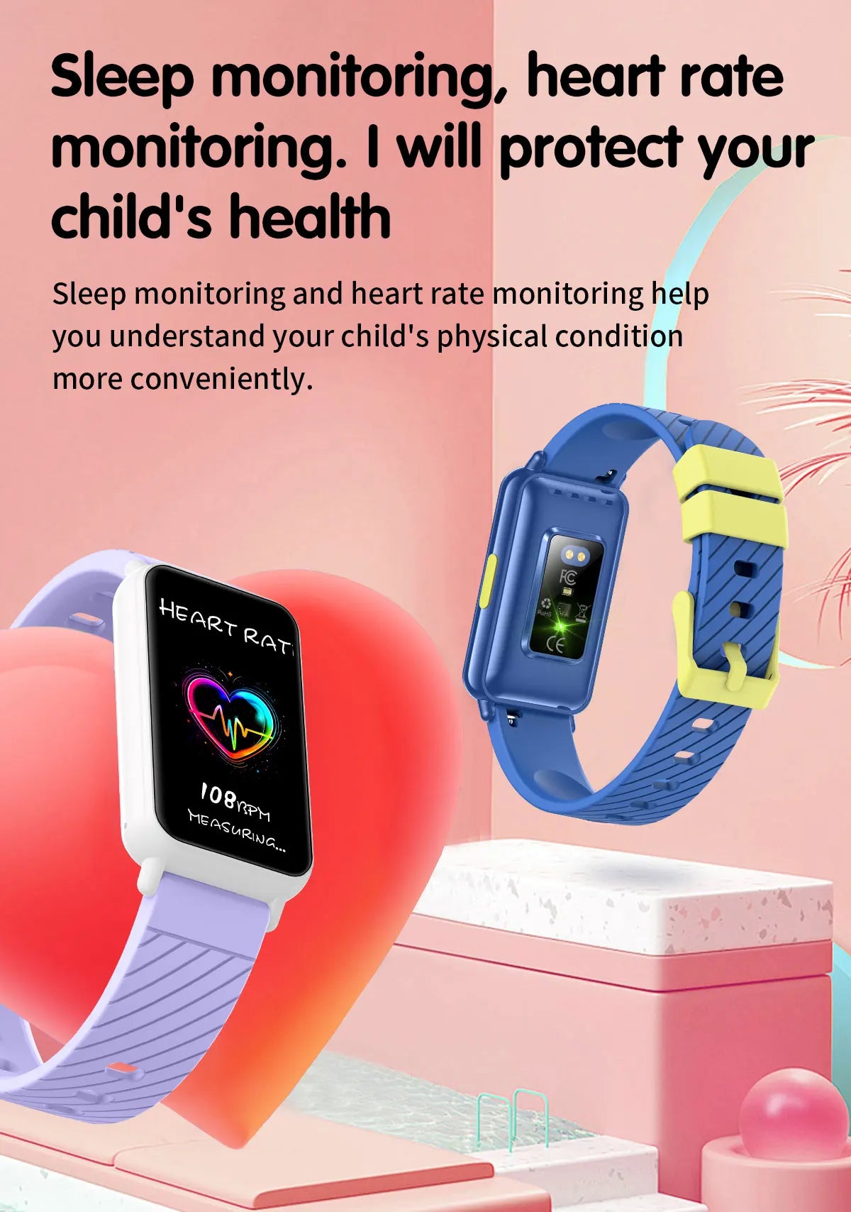 Smart Watch  For Kids with Educational Games,Camera Control, Calculator,Alarm,Activity Tracker,USB Rechargeable,Wireless 5.2