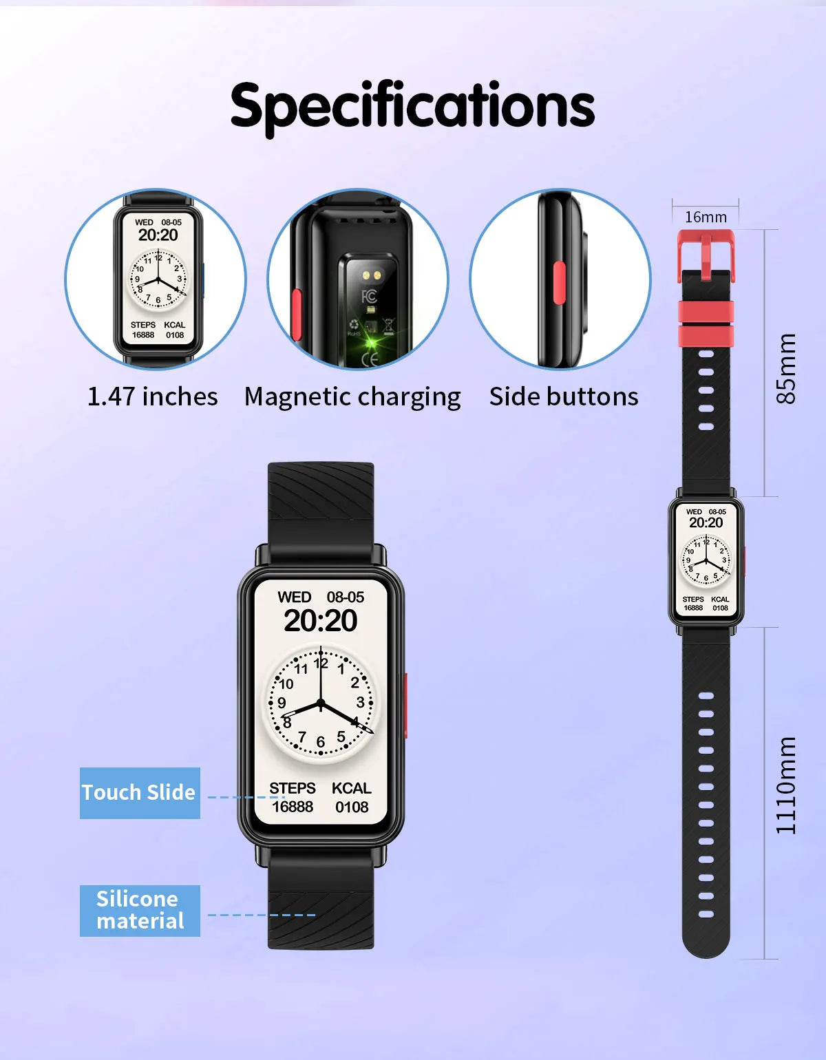 Smart Watch  For Kids with Educational Games,Camera Control, Calculator,Alarm,Activity Tracker,USB Rechargeable,Wireless 5.2