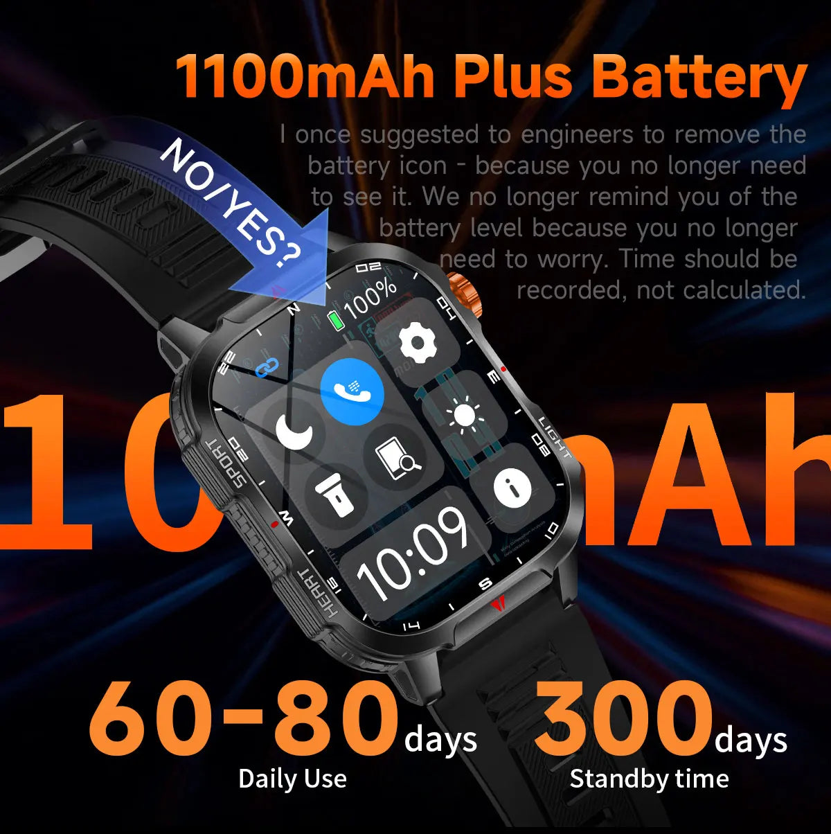 2025 New Smart Watch Voice Assistant 2.01"HD Screen Bluetooth Call Waterproof 1100mAh Big Battery Compass Outdoor Sport Watches