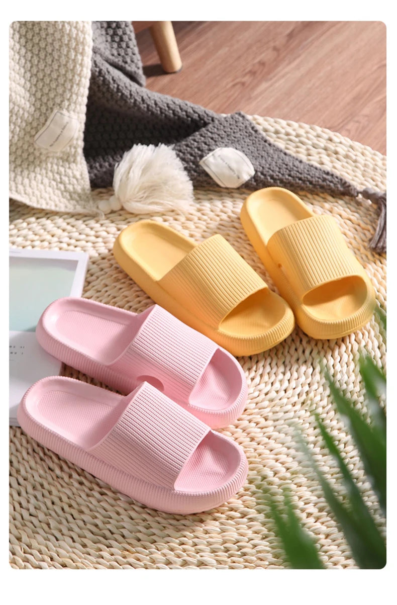 Slippers men wear thick-soled non-slip summer quarters bathroom shower Eva sandals