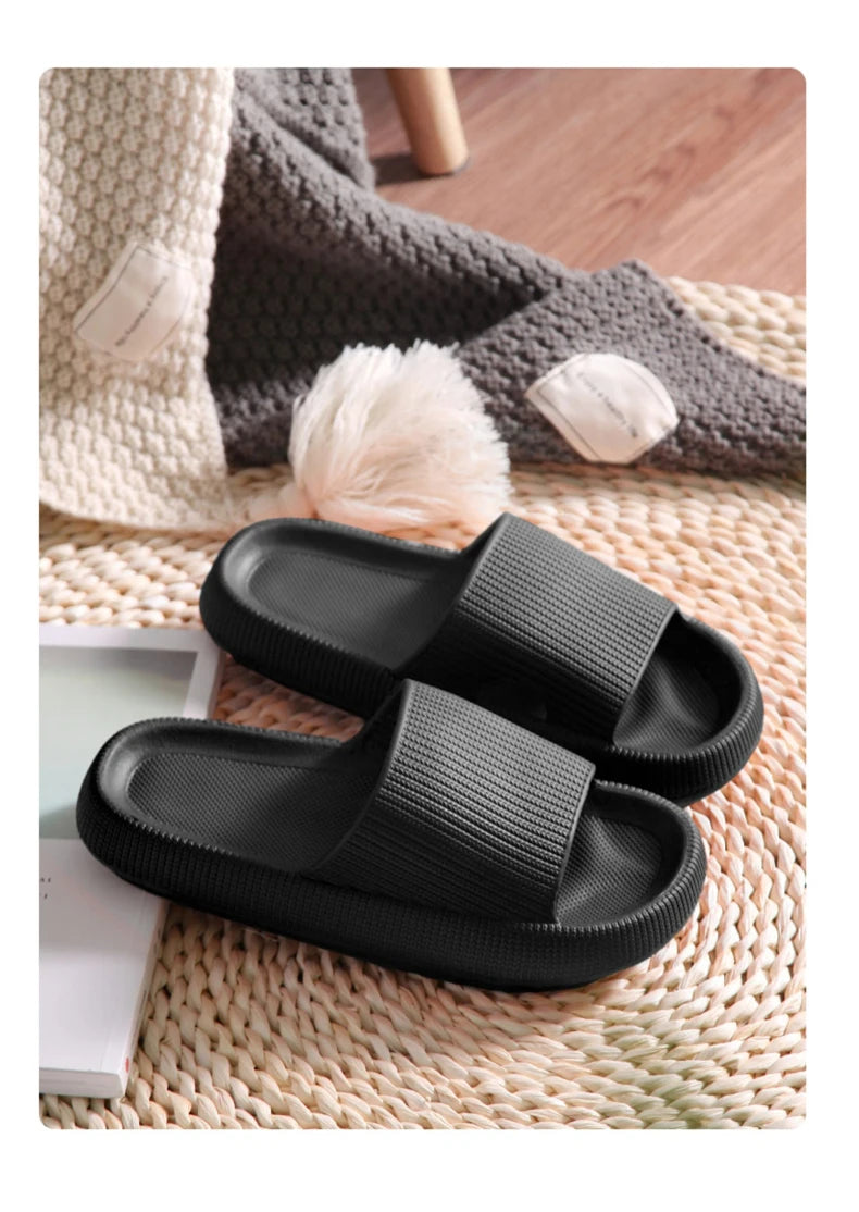 Slippers men wear thick-soled non-slip summer quarters bathroom shower Eva sandals