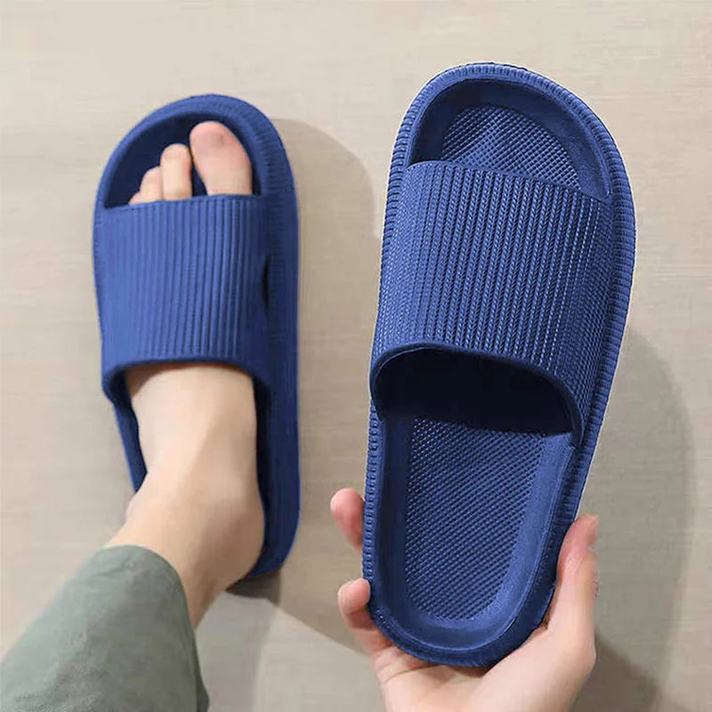 Slippers men wear thick-soled non-slip summer quarters bathroom shower Eva sandals